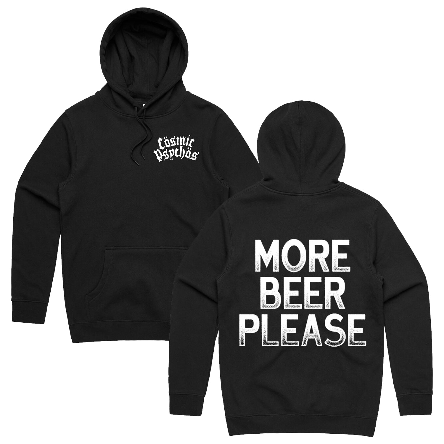 Cosmic Psychos - More Beer Please Hoodie (Black)
