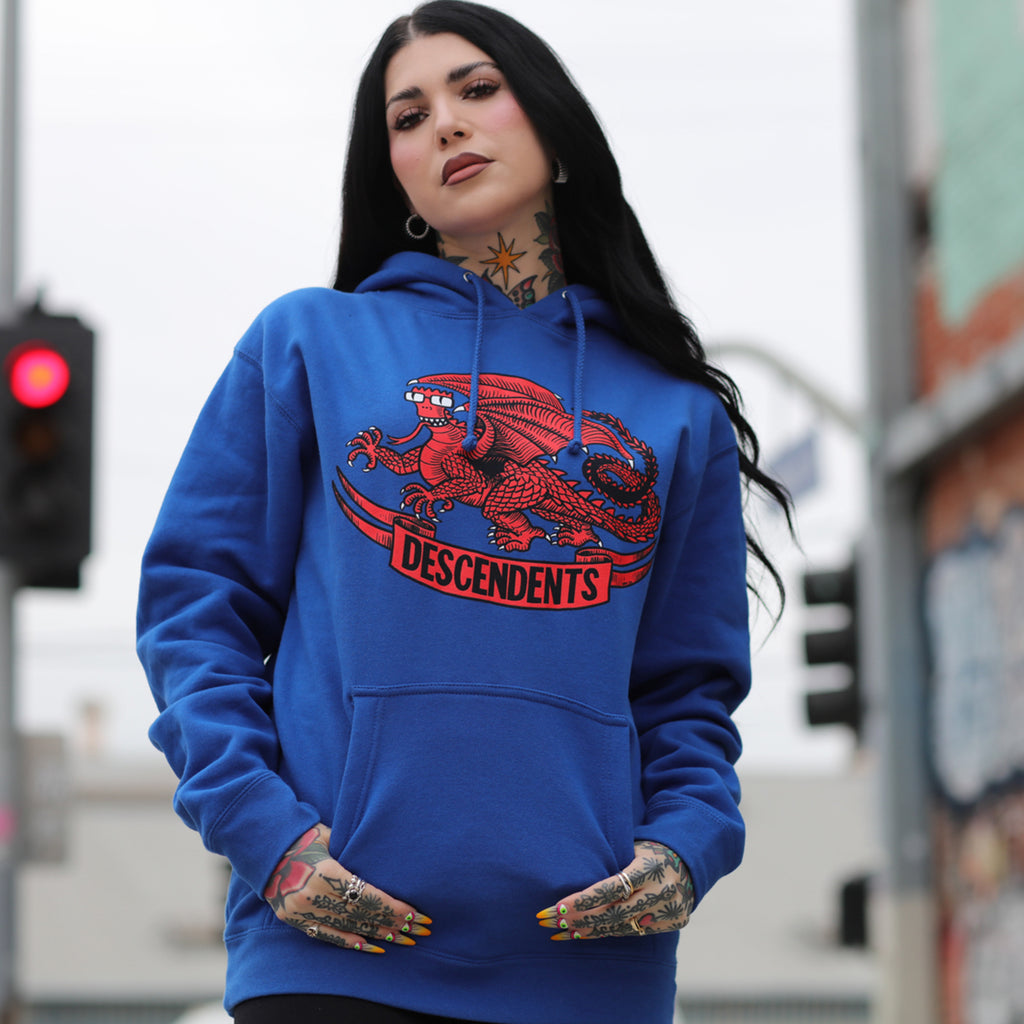 Descendents - Dragon Pullover Hoodie (Blue)