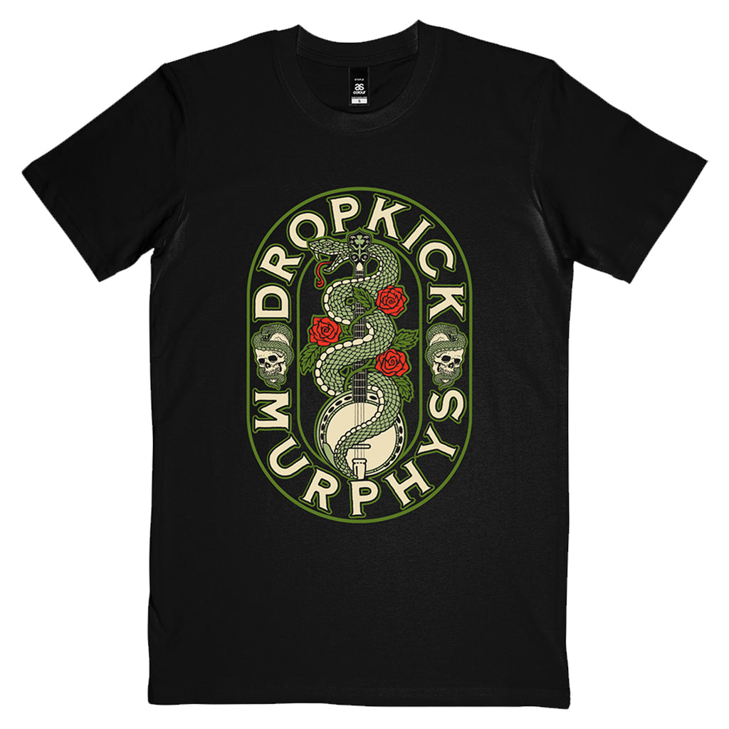 Dropkick Murphys – Snake Banjo T-Shirt (Asphalt Marle) - Tour Edition