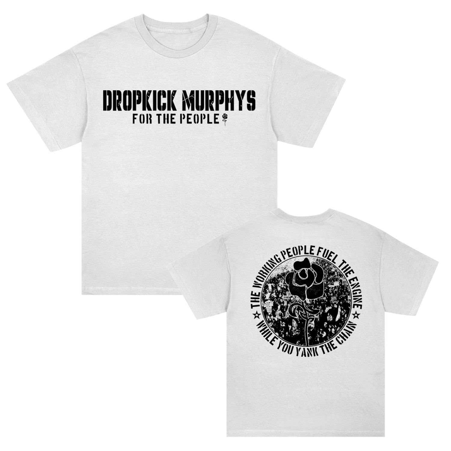 Dropkick Murphys – Yank The Chain T-Shirt (White)