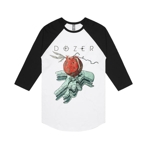 Dozer - Pomegranate Raglan (White/Black)