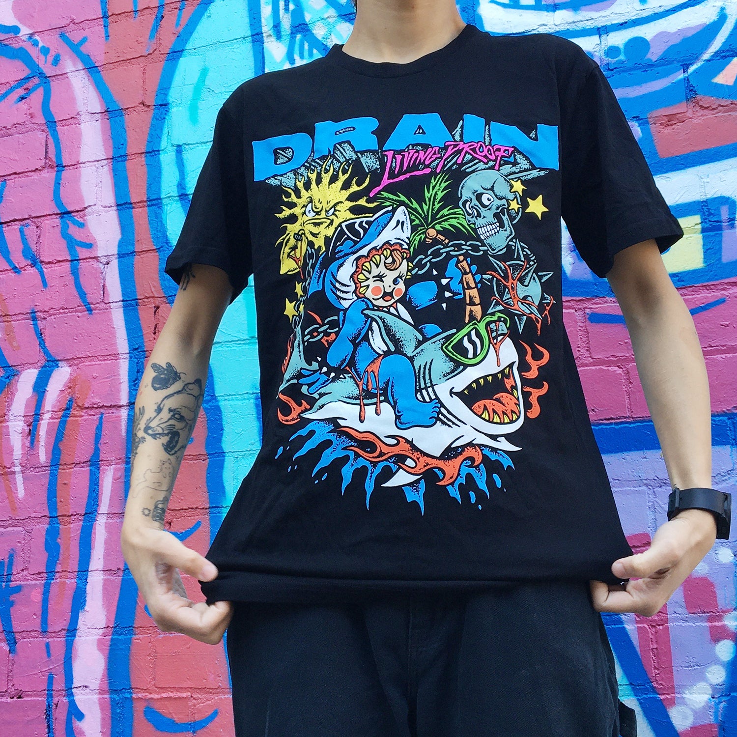 Drain - Living Proof T-Shirt (Black)