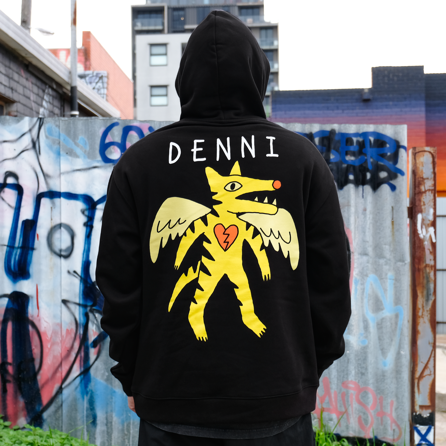 Denni - Tiger Hoodie (Black)