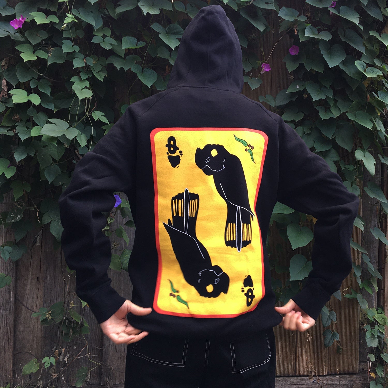 Denni - Madam Pakana Queen Cockatoo Hoodie (Black)