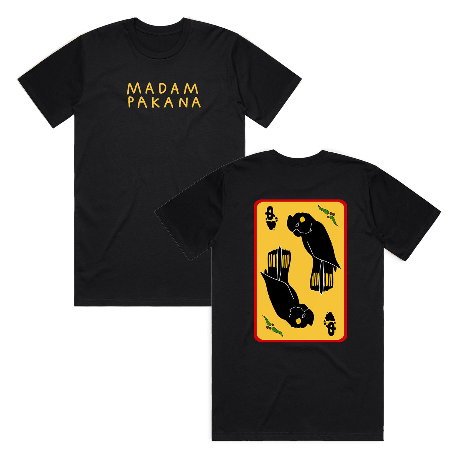 Denni - Madam Pakana Cockatoo T-Shirt (Black)
