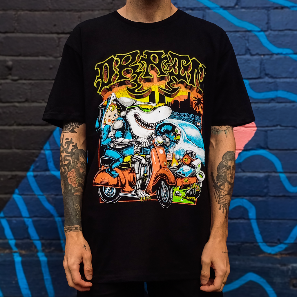 Drain - Street Sharks T-Shirt (Black)