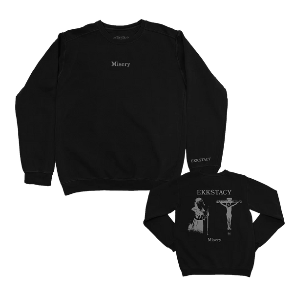 Ekkstacy - Crucifix Misery Crewneck (Black)