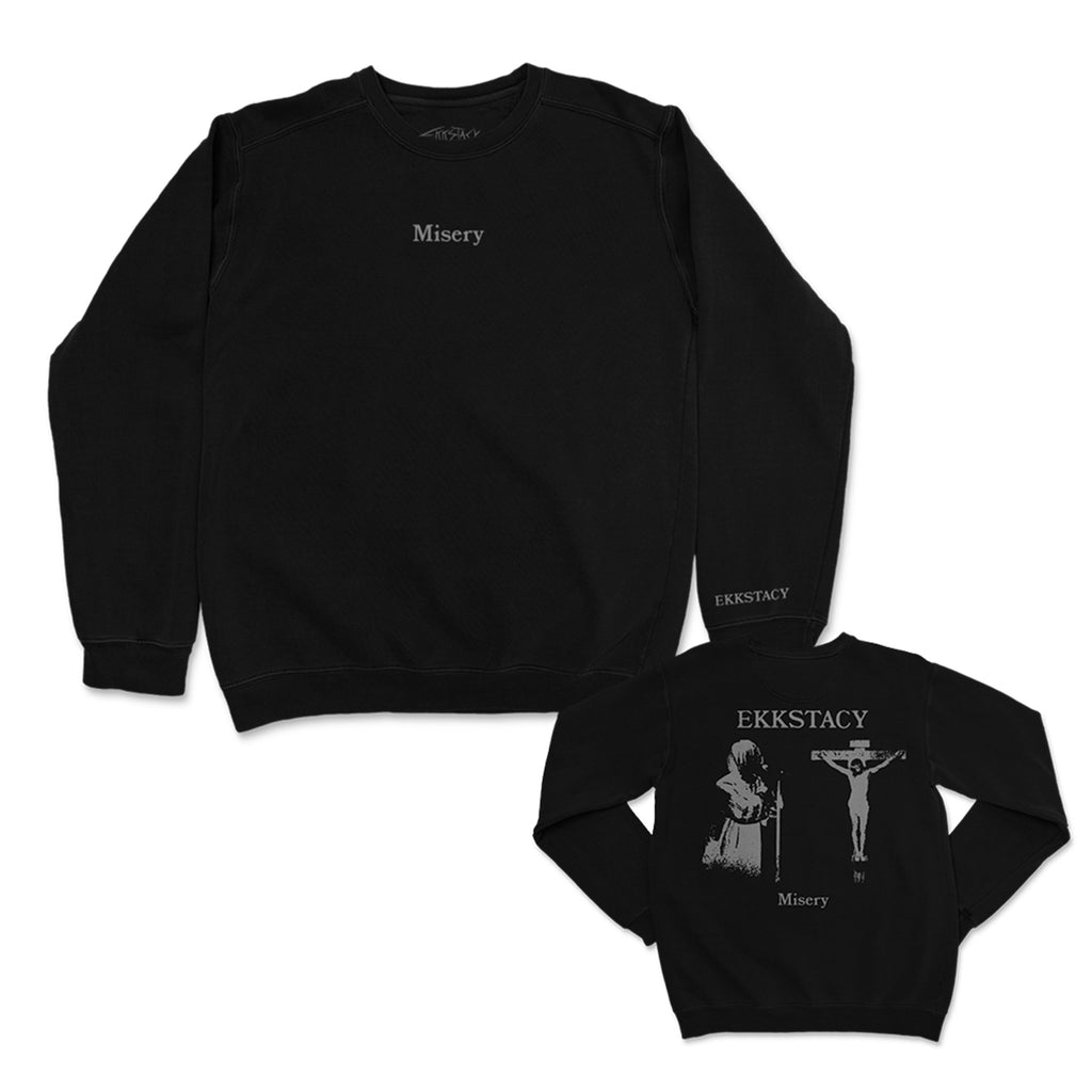 Ekkstacy - Crucifix Misery Crewneck (Black)