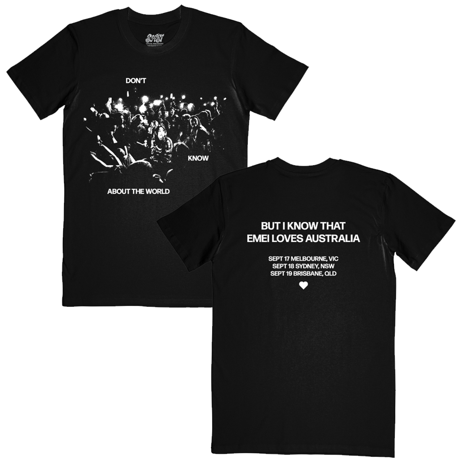 Emei - AUS Tour T-Shirt (Black)