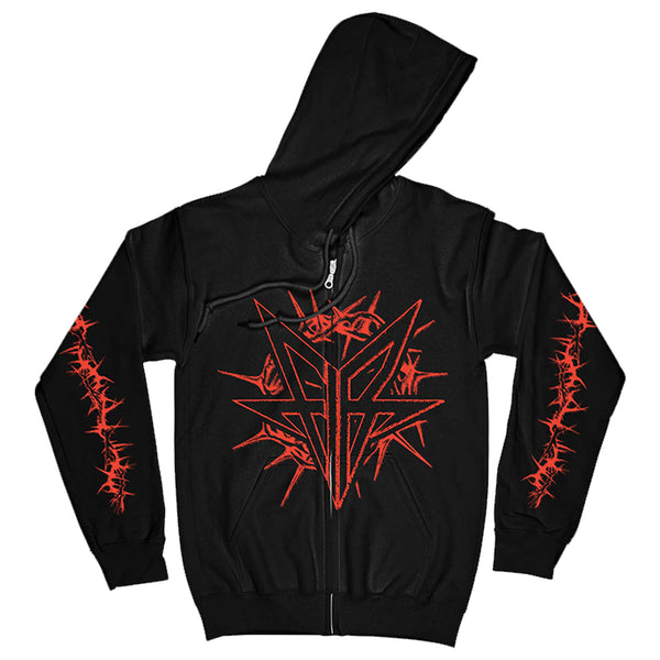 Falling In Reverse - Thorns Zip Up Hoodie (Black)