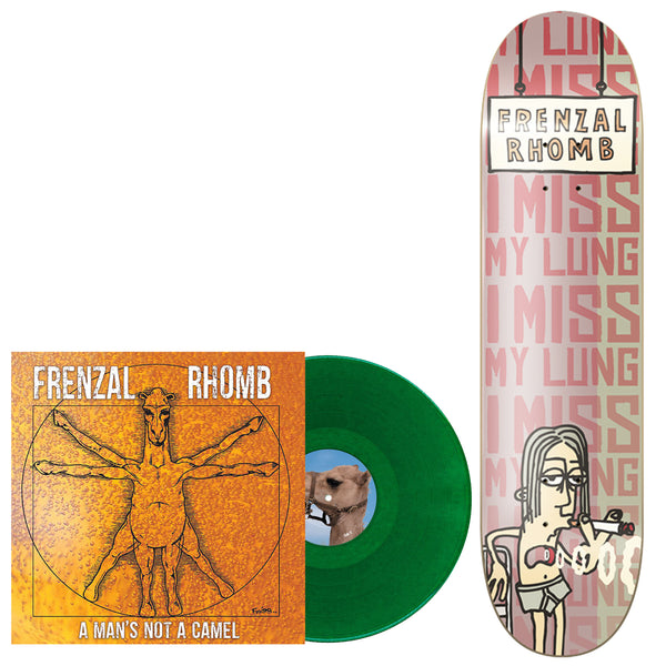 Frenzal Rhomb - A Man's Not A Camel 25th Anniv. LP (Emerald Green Vinyl) + Skate Deck Bundle