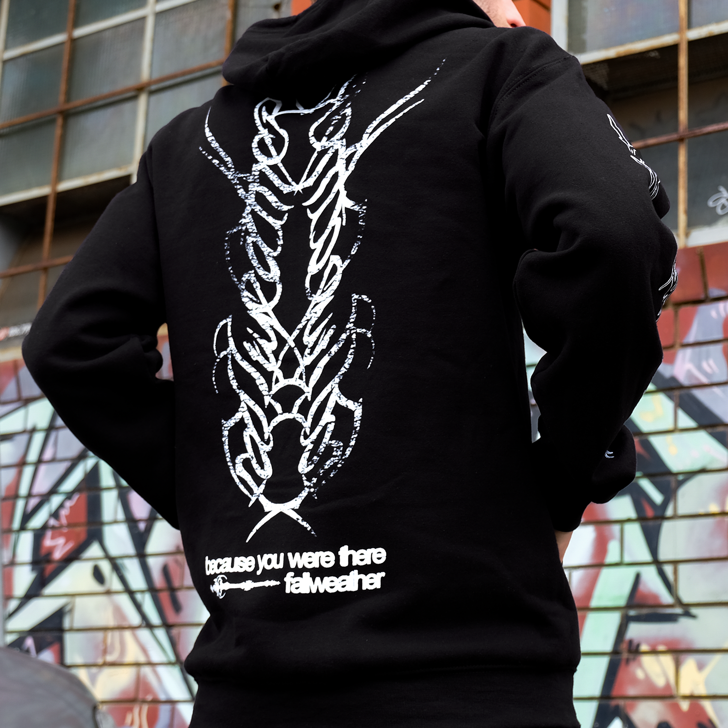 Fallweather - Because You Were There Zip Up Hoodie (Black)