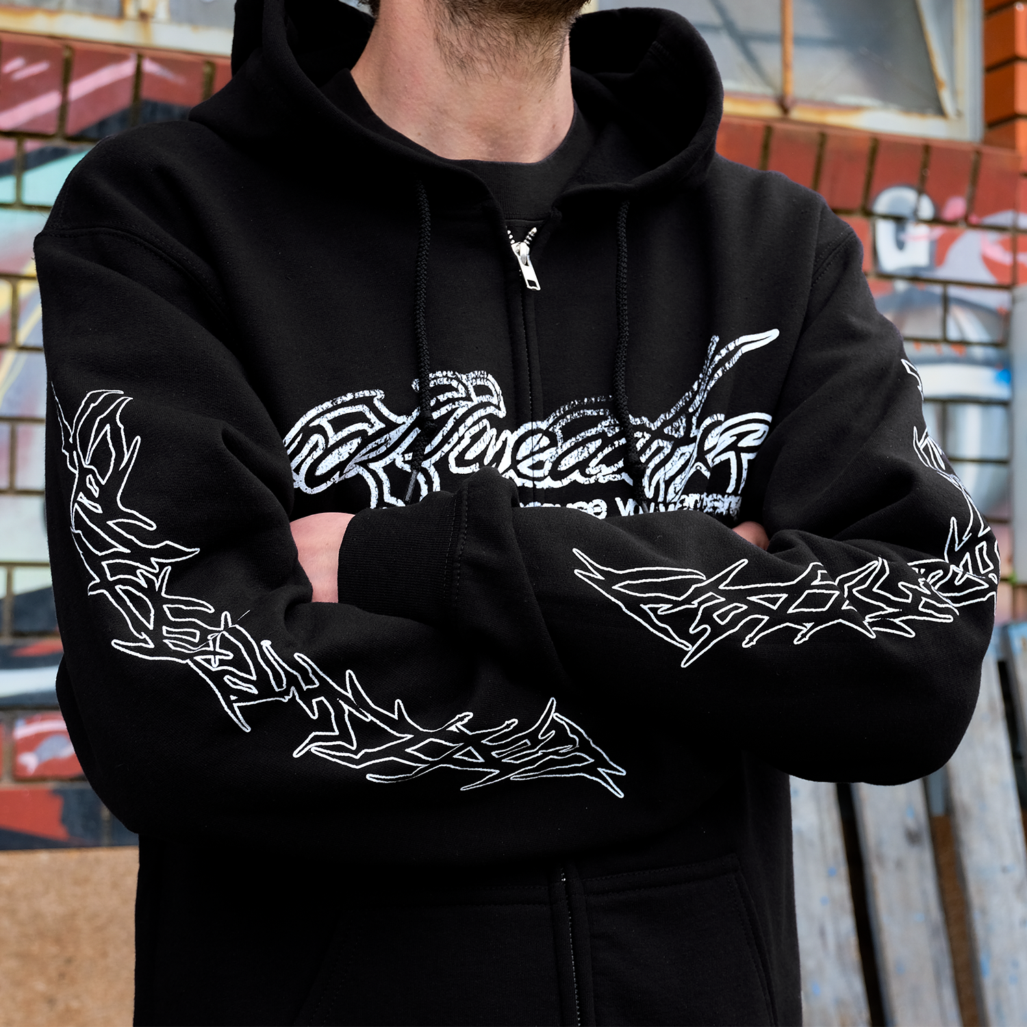 Fallweather - Because You Were There Zip Up Hoodie (Black)