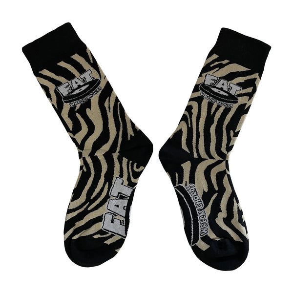 Fat Wreck Chords Logo Socks (Zebra)