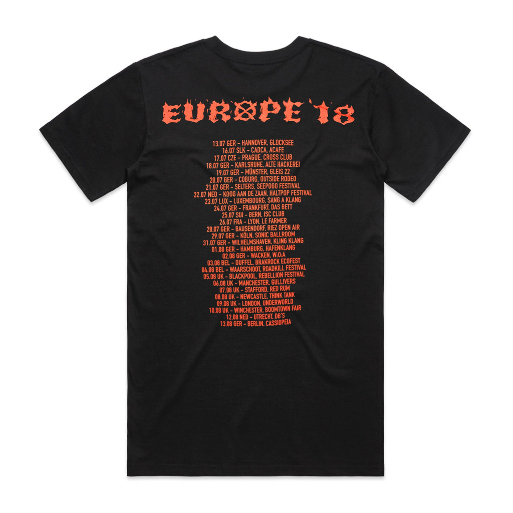 Clowns - Fire Sky Europe Tour T-shirt (Black)