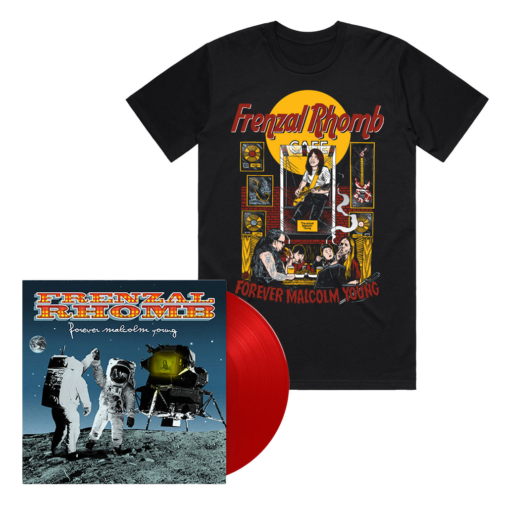 Frenzal Rhomb - Forever Malcolm Young Vinyl (Red)  + Forever Malcolm Young Tee