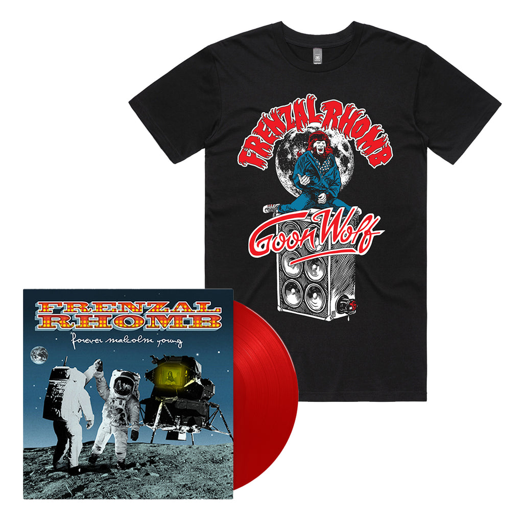 Frenzal Rhomb - Forever Malcolm Young Vinyl (Red)  + Goon Wolf Tee