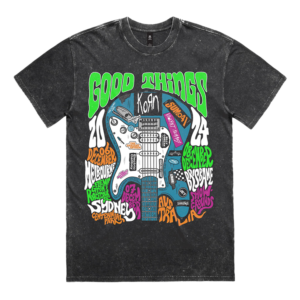 Good Things Guitar T-Shirt (Acid Wash)