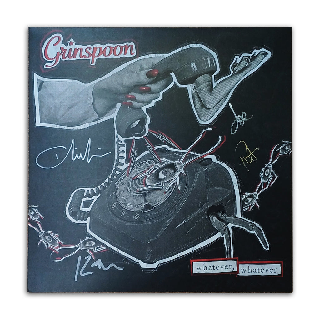 Grinspoon - whatever, whatever (Black Vinyl) Signed Litho