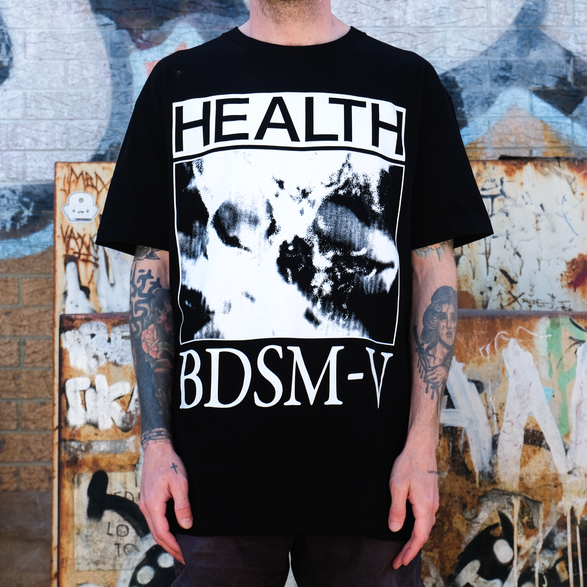 HEALTH - BDSM-V T-Shirt (Black)
