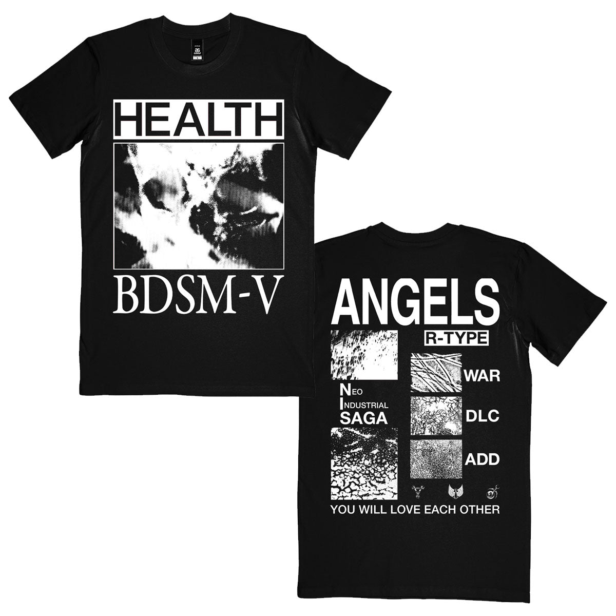 HEALTH - BDSM-V T-Shirt (Black)