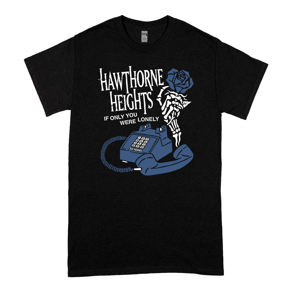 Hawthorne Heights - Phone & Rose T-Shirt (Black)
