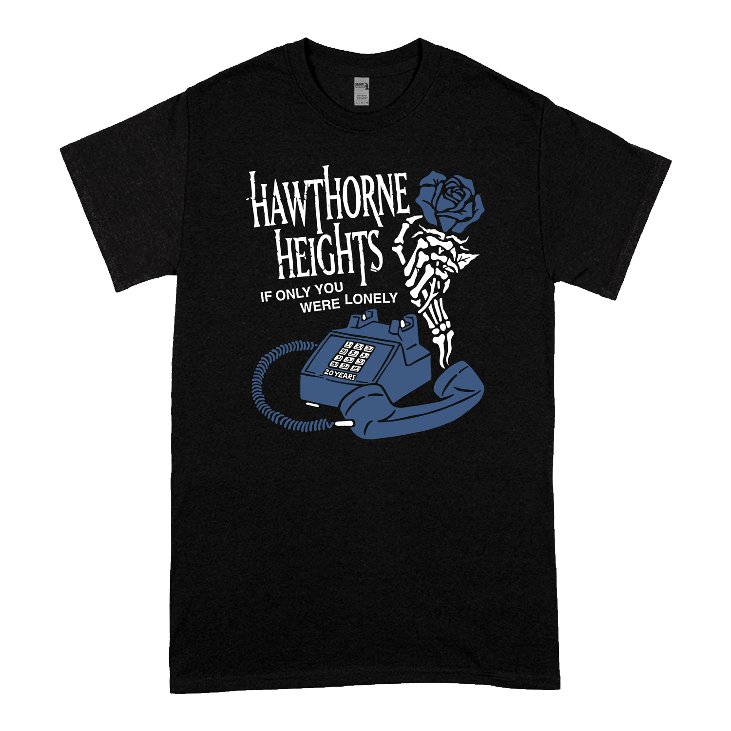 Hawthorne Heights - Phone & Rose T-Shirt (Black)