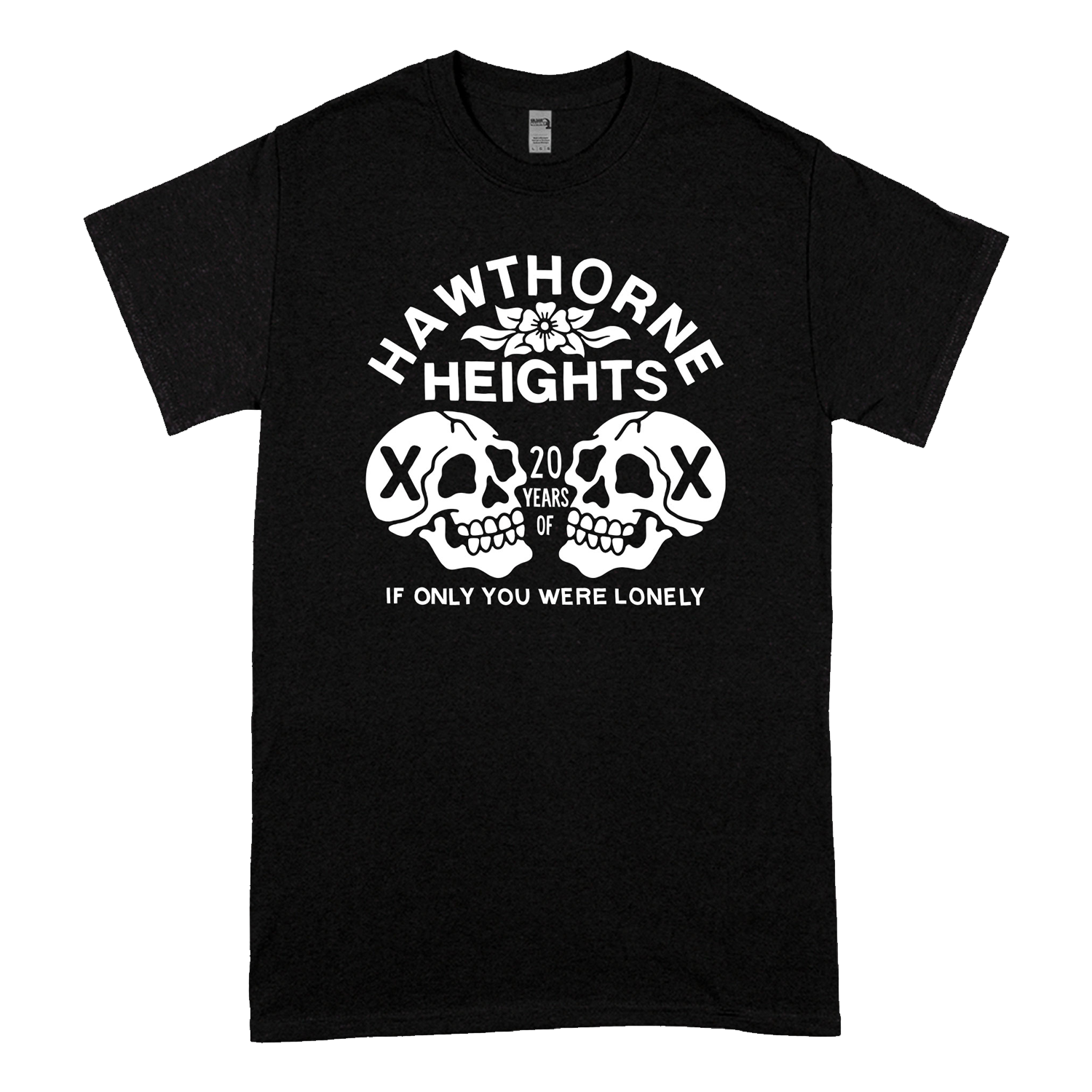 Hawthorne Heights - Two Skulls T-Shirt (Black)