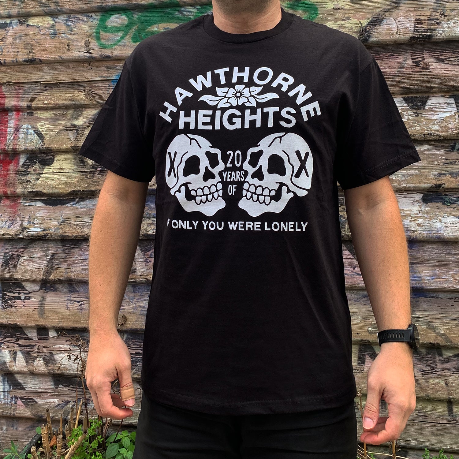 Hawthorne Heights - Two Skulls T-Shirt (Black)