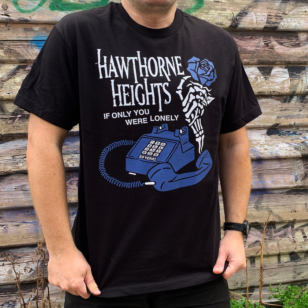 Hawthorne Heights - Phone &amp; Rose T-Shirt (Black)