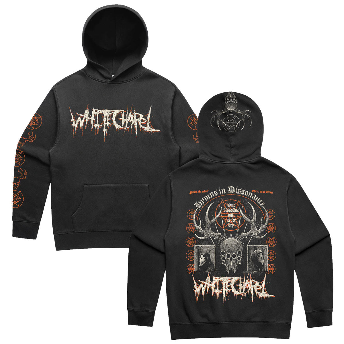 Whitechapel - Avenue Hoodie (Faded Black)