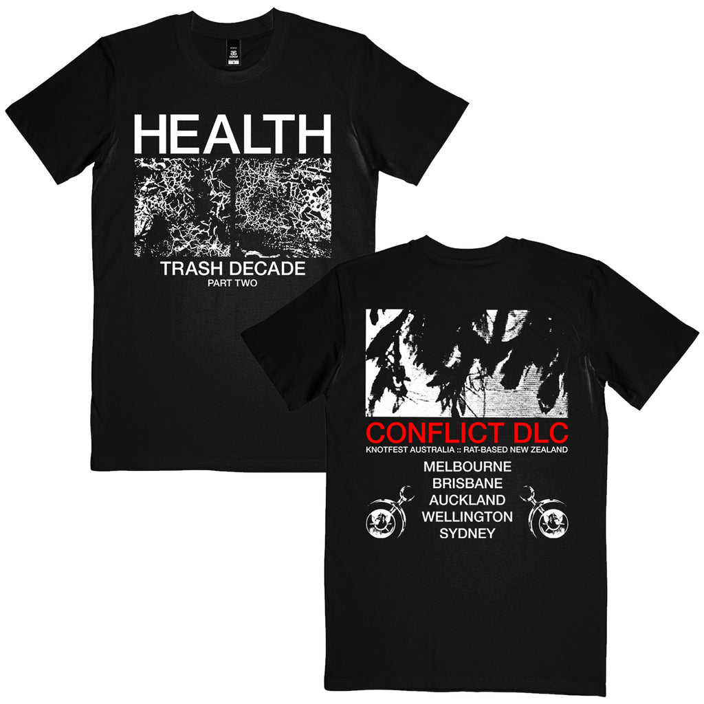 HEALTH - AUS Tour 2025 T-Shirt (Black)