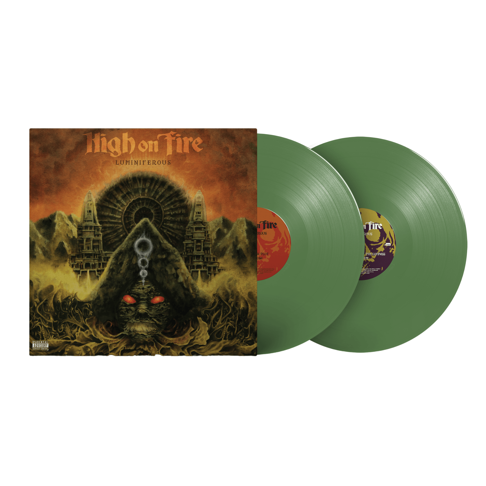 High On Fire - Luminiferous Olive Vinyl - MNRK Heavy