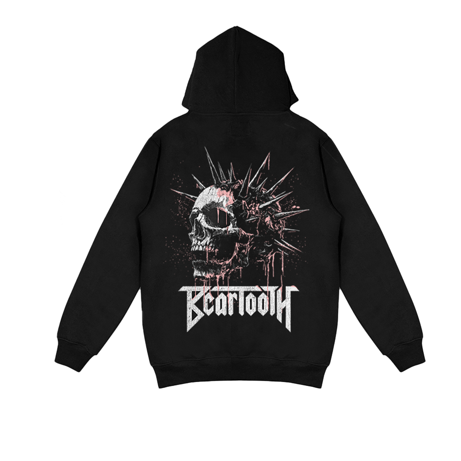 Beartooth - Spike Skull Hoodie (Black) back