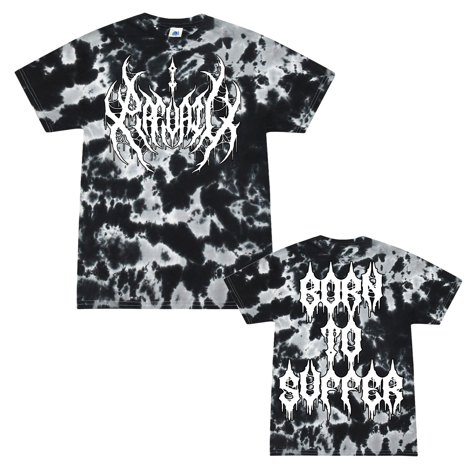 I Prevail - Born To Suffer Tee (Multi Black Dye)