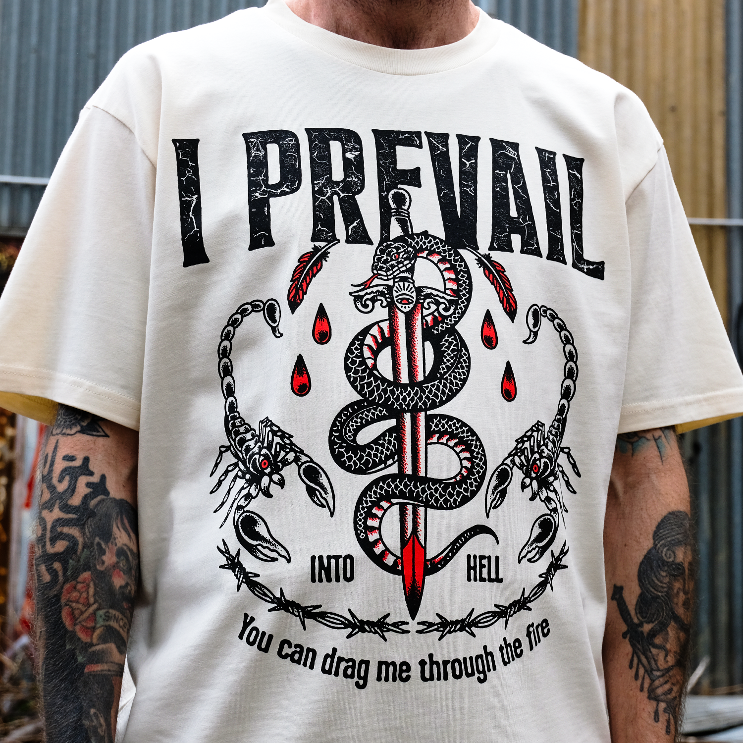I Prevail - Into Hell Tee (Ecru)