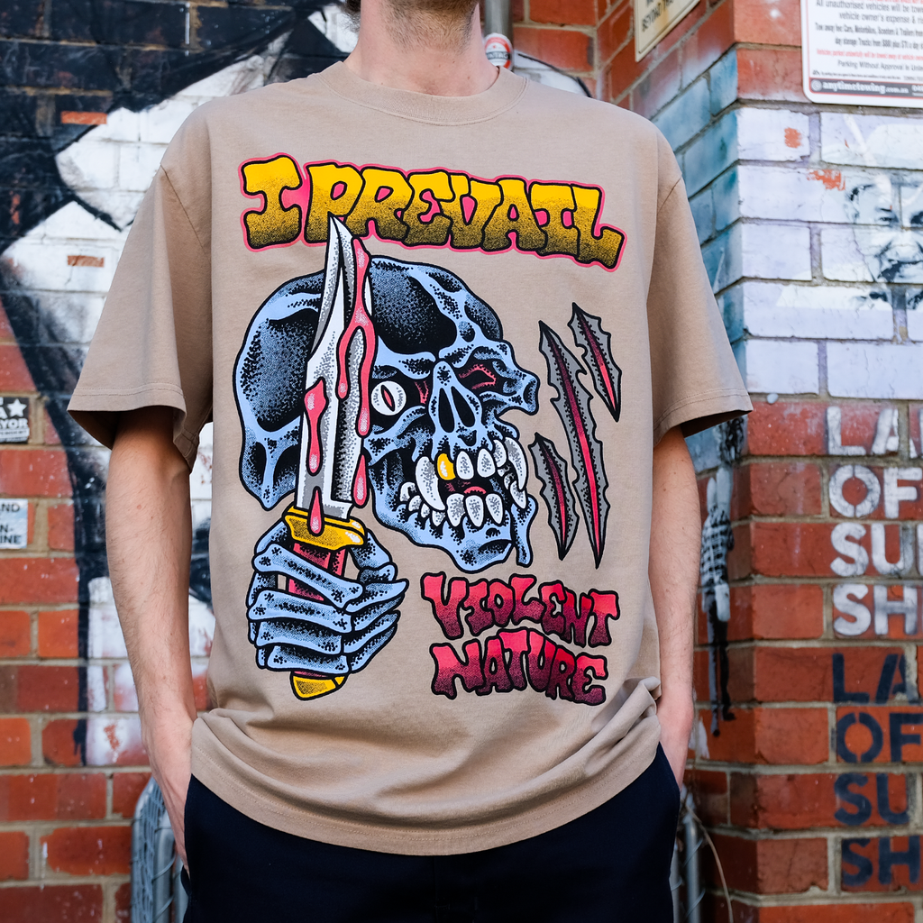 I Prevail - Violent Blade T-Shirt (Faded Khaki)