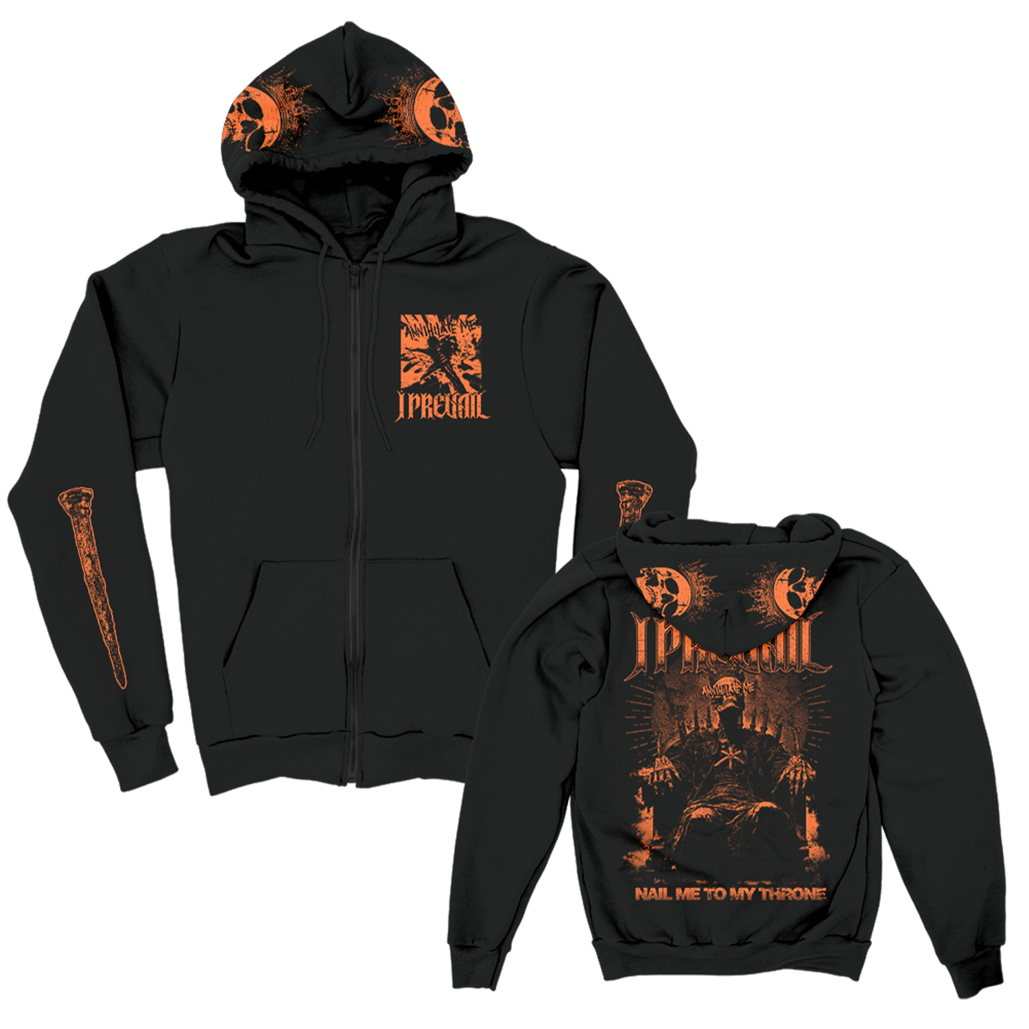 I Prevail - Annihilate Me Zip Up Hoodie (Black)