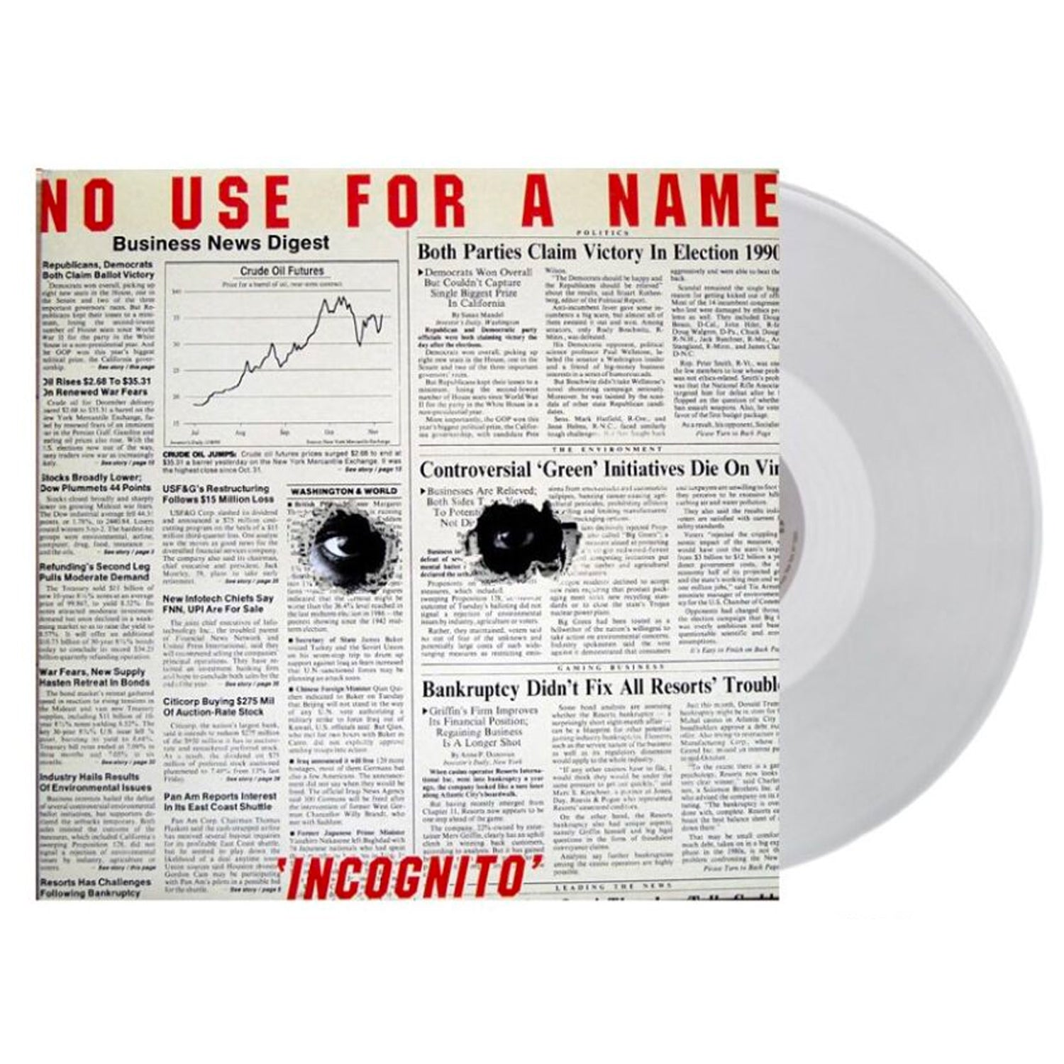 No Use For A Name - Incognito LP (Clear Vinyl)