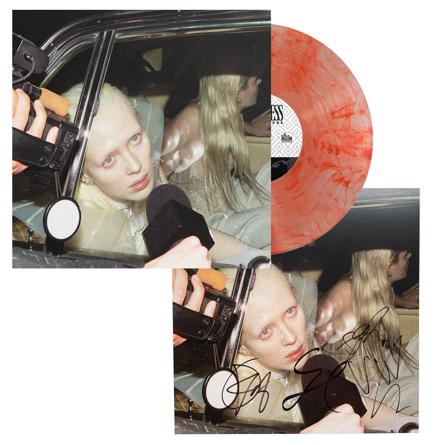 Static Dress - Injury Episode LP (Clear w/ Red Smoke Vinyl) + Signed Artwork
