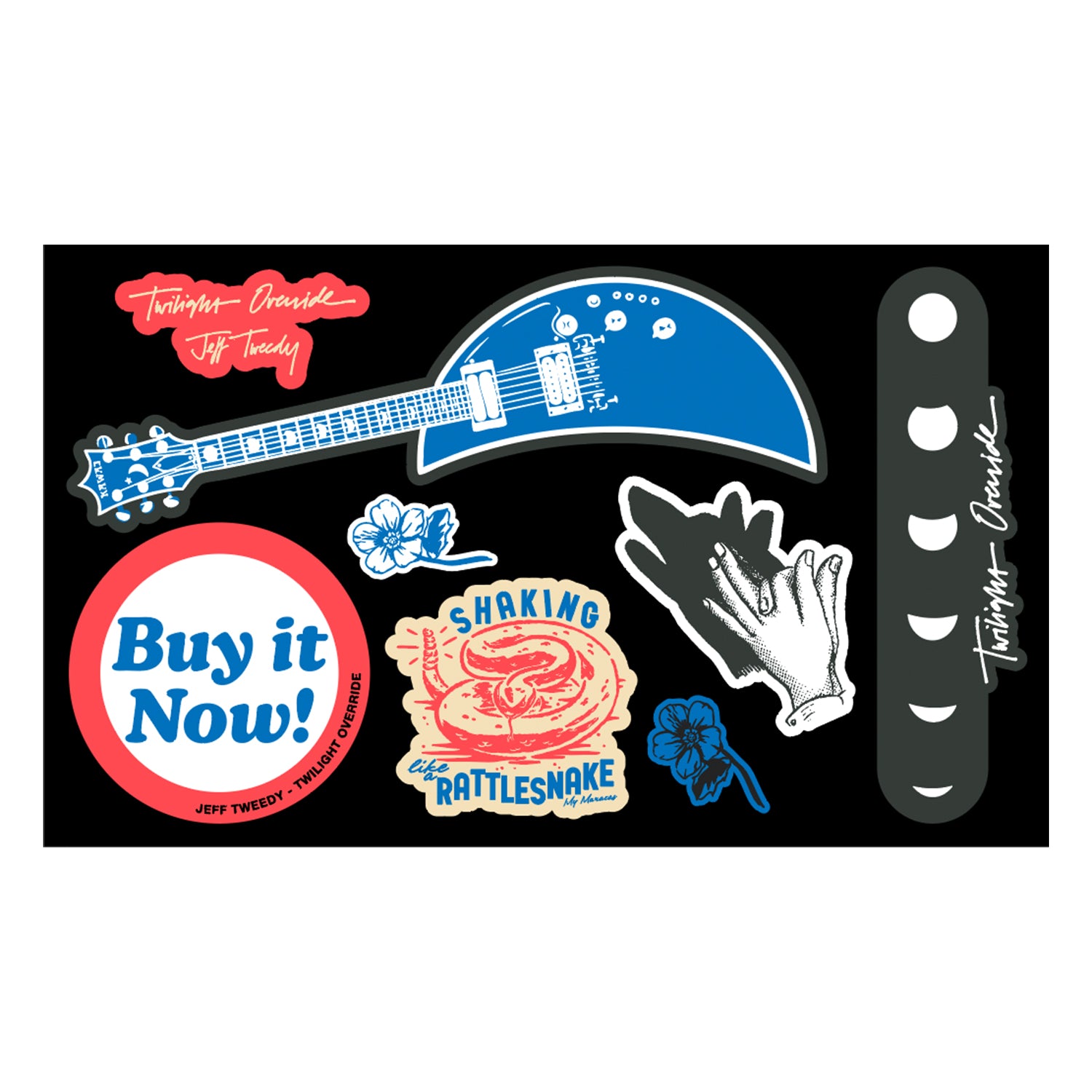 Jeff Tweedy - Twilight Override Sticker Sheet