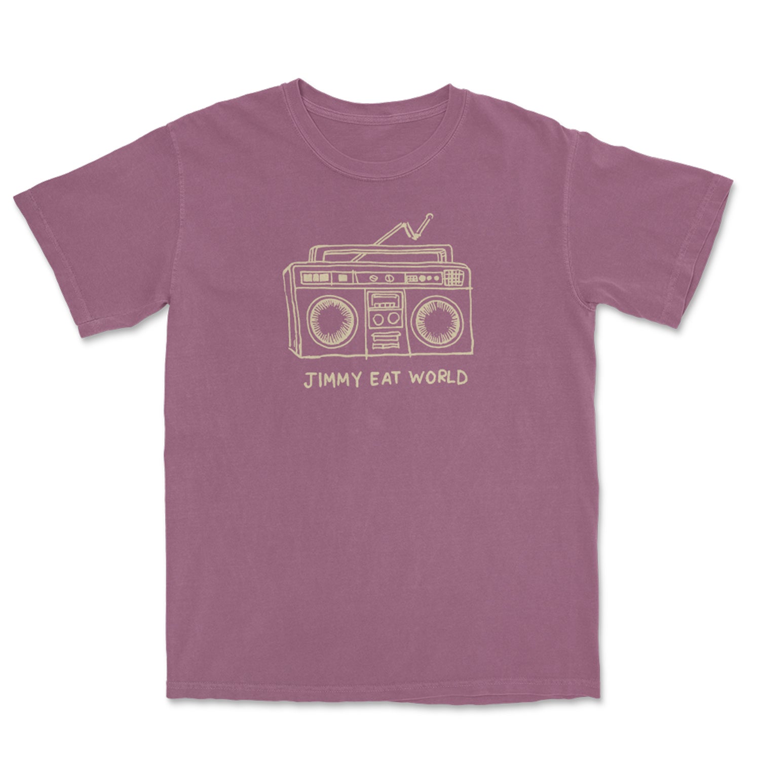 Jimmy Eat World - Boombox T-Shirt (Berry)