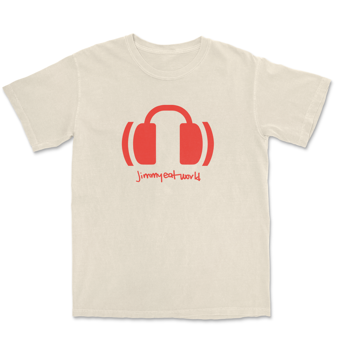 Jimmy Eat World - Headphones T-Shirt (Ivory)