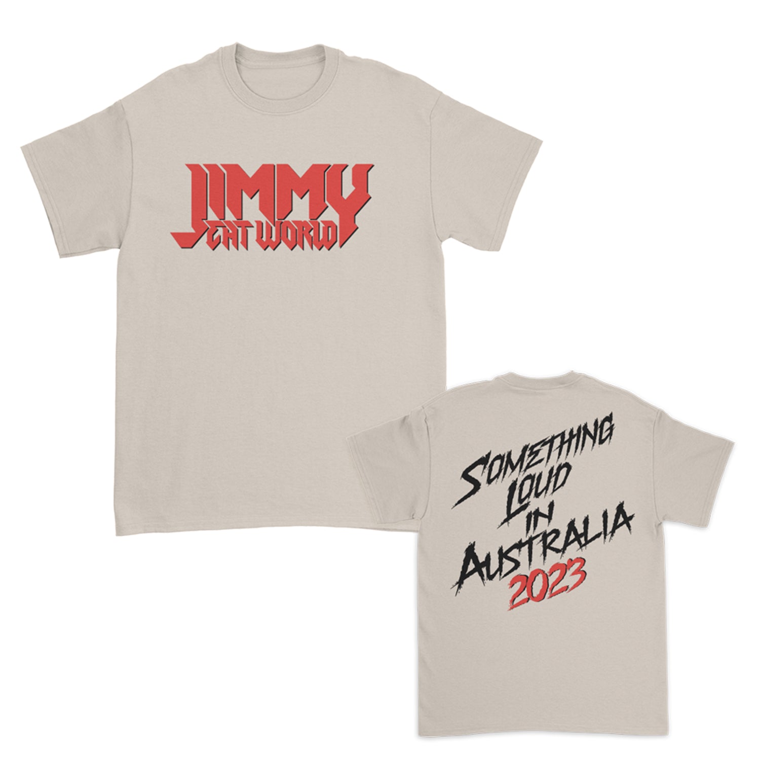 Jimmy Eat World - Something Loud In AUS Tee (Sand)