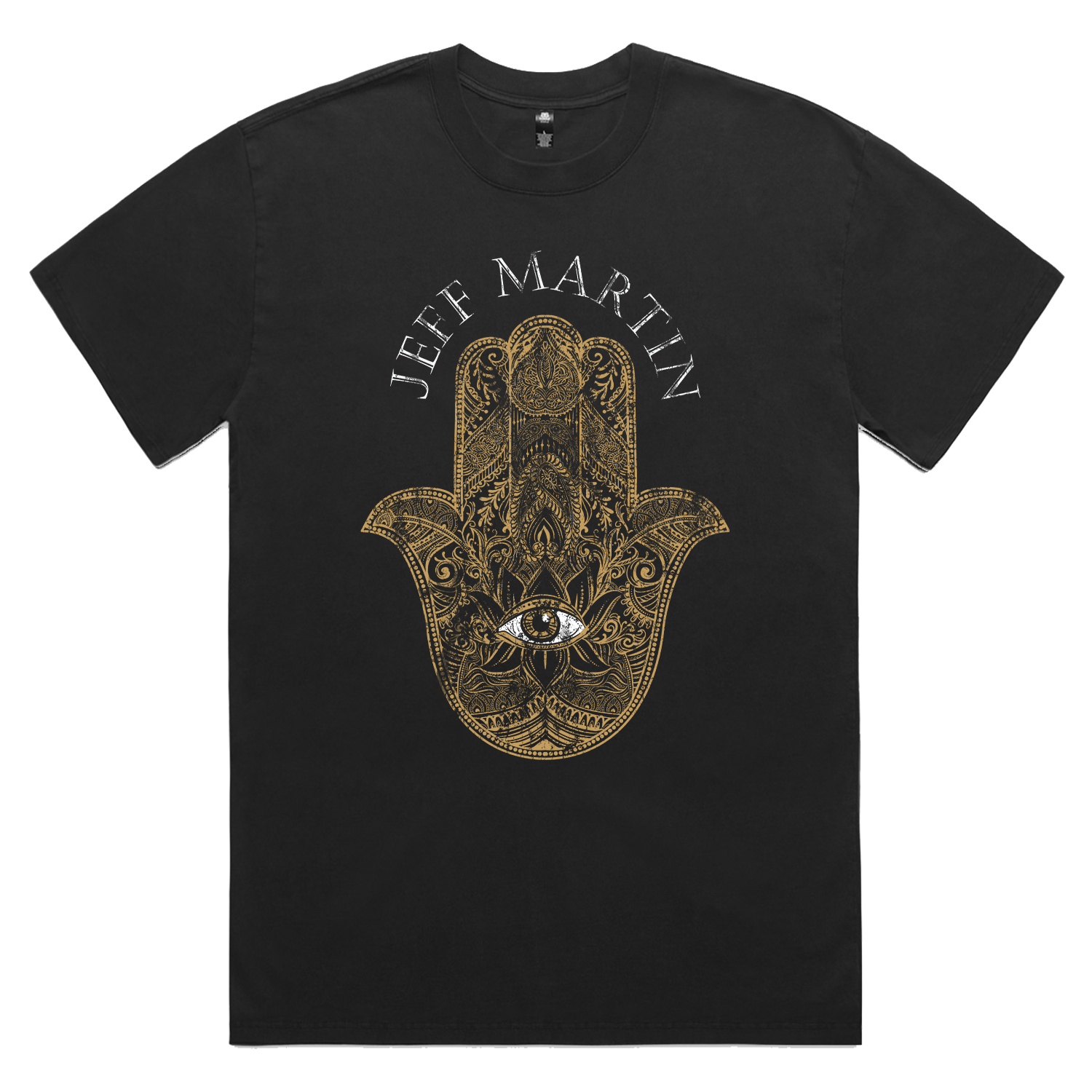 Jeff Martin - Distressed Fatima Hand Tee (Faded Coal)
