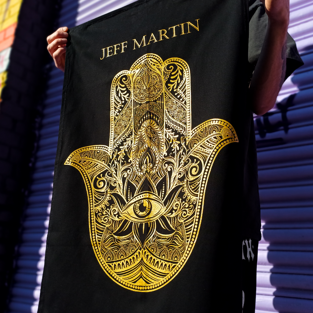 Jeff Martin - Fatima Hand Tea Towel (Black)