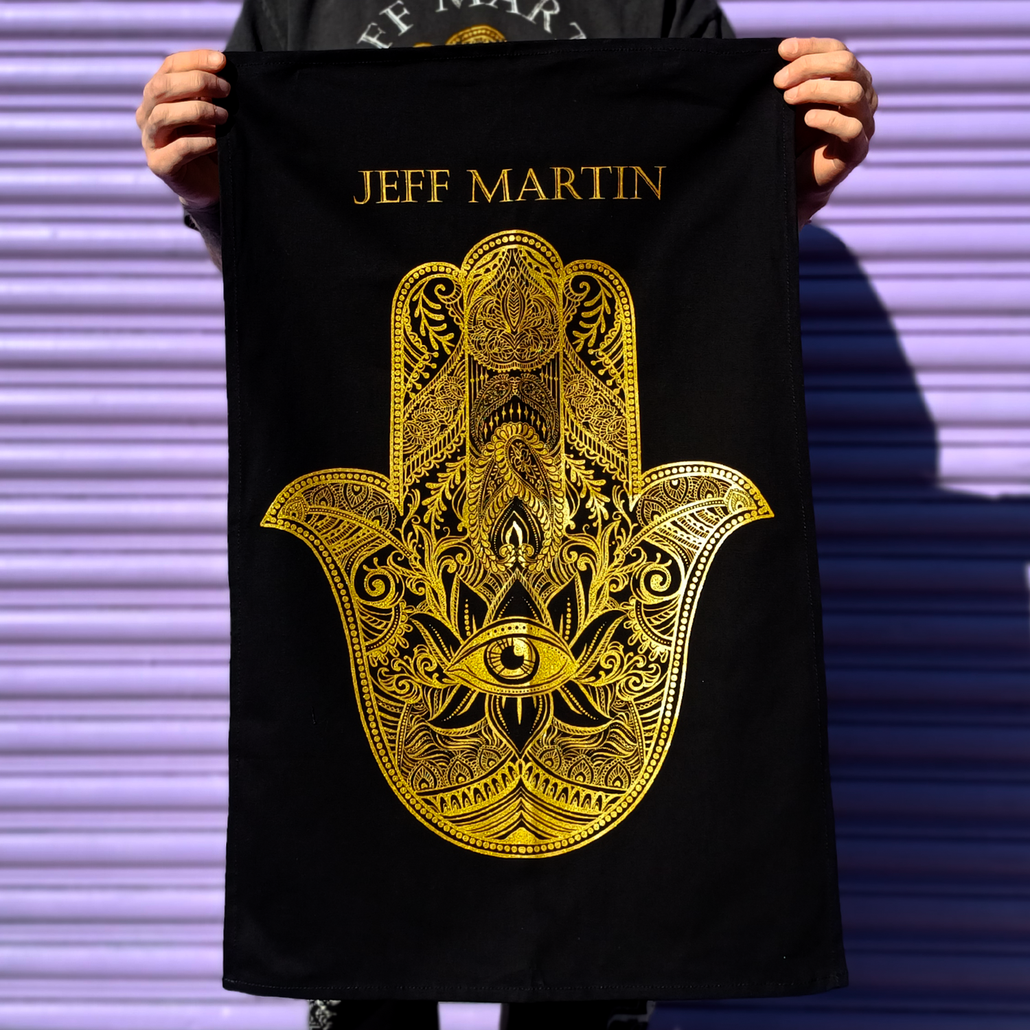 Jeff Martin - Fatima Hand Tea Towel (Black)