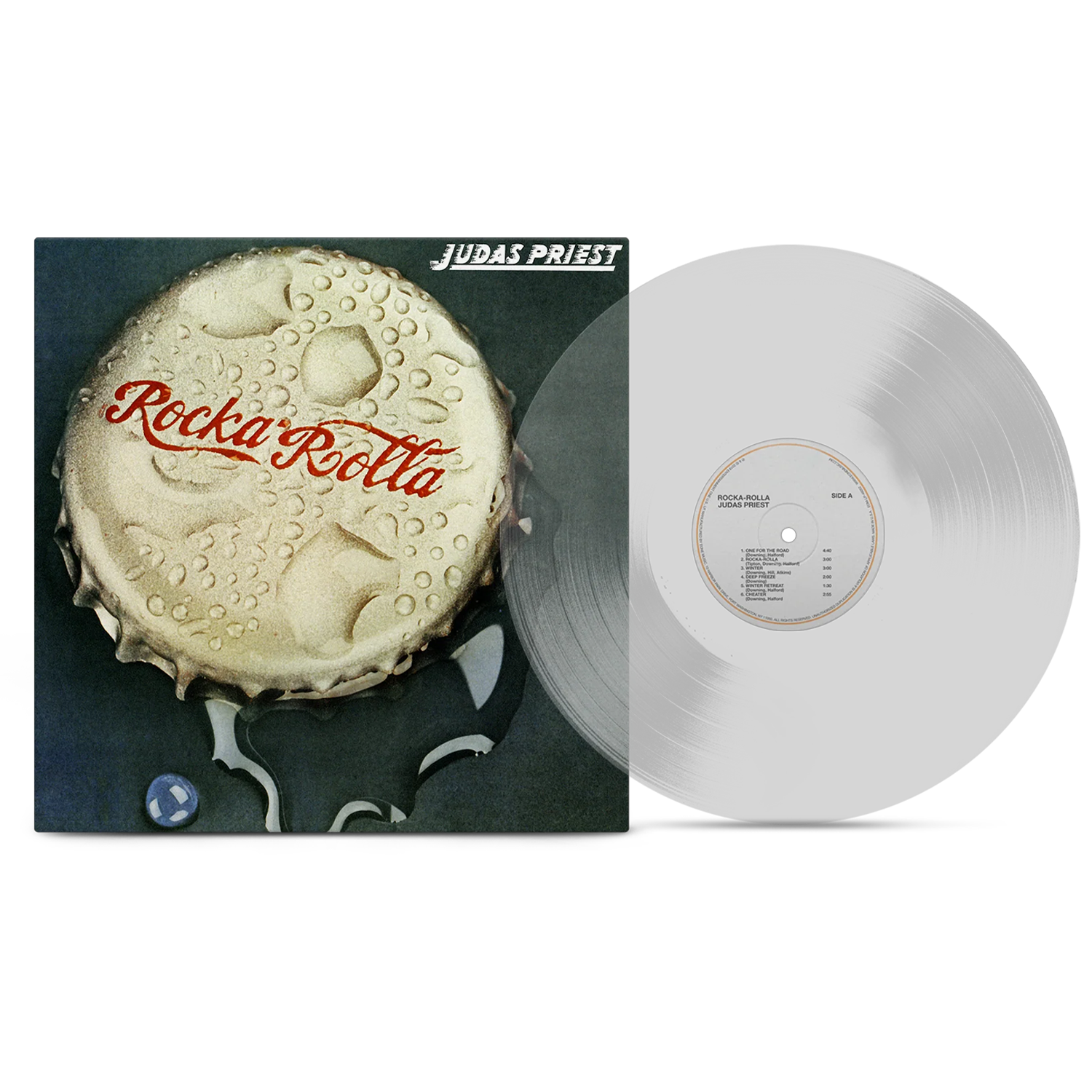 Judas Priest - Rocka Rolla 50th Anniversary LP (Glass Clear Vinyl)