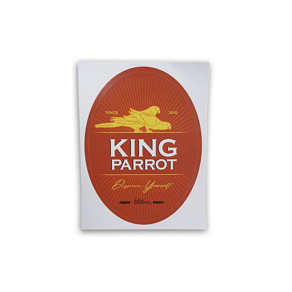 King Parrot - Draught Sticker