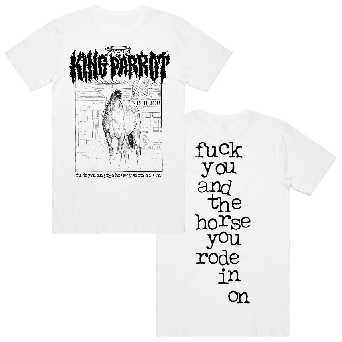 King Parrot - Horse T-Shirt (White)